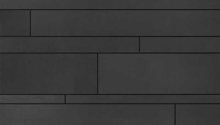 Zwarte EQUITONE gevelpanelen in vezelcement